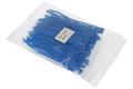 Ties; for cables; HA203BL; 98mm; 2,5mm; blue; 100pcs.; Fasteman