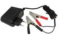 Charger; acid-lead rechargeable batteries; ZSI-12V/1,5A; 14,4V DC; 1,5A; 22W; crocodile clips isolated; 230V AC; black