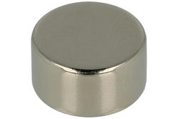 Magnet; cylindrical; N38; 15mm; 8mm; nickel plated; Neodymium