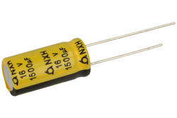 Kondensator; niskoimpedancyjny; elektrolityczny; 1500uF; 16V; NXH16VB 1500M10x20; fi 10x20mm; 5mm; przewlekany (THT); luzem; Samyoung; RoHS