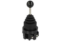 Switch; joystick; MS-2P HKB-201; (ON)-OFF-(ON); 3 positions; momentary; panel mounting; screw; 10A; 250V AC; 2 ways; 30mm; 50mm; Howo; RoHS
