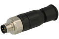 Plug; 42-00011; M8-4p; 4 ways; straight; screw; 0,14÷0,34mm2; 4-5,5mm; for cable; black; IP67; 3A; 30V; Conec; RoHS