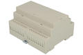 Enclosure; DIN rail mounting; D6MG; ABS; 106,25mm; 90,2mm; 57,5mm; light gray; snap; Gainta; RoHS; no gasket