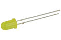 LED; Q500IUY1D; 5mm; yellow; Light: 200mcd; 80°; yellow; diffused; 2V; 30mA; 590nm; through hole; Yetda