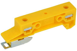 Rail mounting bracket; WM35 45-2201; 11mm; polyamide; yellow; Pokój; RoHS