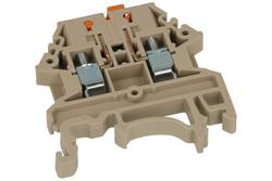 Connector; DIN rail mounted; disconnect option; DK2.5N-TG; grey; screw; 0,34÷4mm2; 24A; 400V; 1 way; Dinkle; RoHS