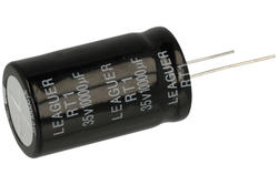 Capacitor; electrolytic; 10000uF; 35V; RT1; KEM10/35/25x40; fi 25x40mm; 10mm; through-hole (THT); bulk; Leaguer; RoHS