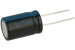 Capacitor; electrolytic; 470uF; 100V; TK; TKP471M2AK25M; diam.16x26mm; 7,5mm; through-hole (THT); tape; Jamicon; RoHS