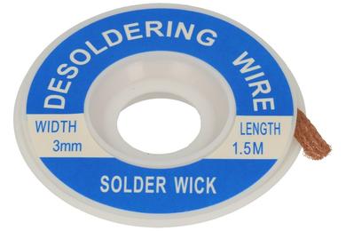 Solder wick; L3015; desoldering braid; 3,0mm; 1,5m