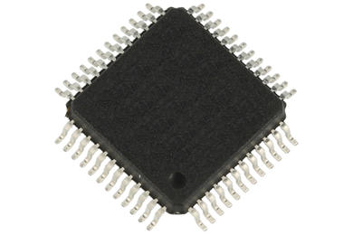 Microcontroller; STM32F100CBT6B; LQFP48; surface mounted (SMD); ST Microelectronics