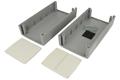 Enclosure; for instruments; G425; ABS; 190mm; 100mm; 80mm; IP54; dark gray; light gray ABS ends; Gainta; RoHS