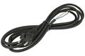 Cable; power supply; S033330-H05RR-F; wires; CEE 7/7 straight plug; 3m; black; 2 cores; 1,50mm2; Emos; rubber; round; stranded; Cu; RoHS