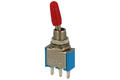 Switch; toggle; MTS102G; 2*1; ON-ON; 1 way; 2 positions; bistable; panel mounting; solder; 3A; 250V AC; blue; 14mm; RoHS