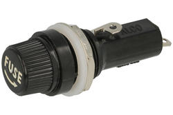 Fuse socket; 5255; diam.6,3x32mm; panel mounted; 6A; 250V AC; KLS; RoHS