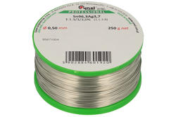 Soldering wire; 0,5mm; reel 0,25kg; Sn96,3Ag3,7/0,50/0,25; lead-free; Sn96,3Ag3,7; Cynel; wire; 1.1.3/3/3.0%; solder tin