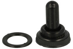 Sealing cover; T-TR-1; black; rubber; T series toggle; Highly; RoHS