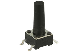 Tact switch; 6x6mm; 13mm; KAN0641-130; surface mount; 4 pins; 9,5mm; OFF-(ON); 50mA; 12V DC; 160gf; Tactronic; RoHS