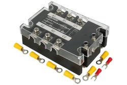 Relay; SSR; 3-phase; GTH6053ZD3; 3÷32V; DC; 60A; 53÷530V; AC; zero crossing; SCR output; panel mounted; 3PST NO; Greegoo; RoHS