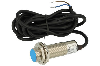 Sensor; capacitive; CM18-2005A; two-wire; SCR; NO; 5mm; 90÷250V; AC; 300mA; cylindrical metal; fi 18mm; 70mm; flush type; with 1,5m cable; IP67; Greegoo; RoHS