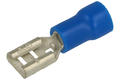 Connector; 4,8x0,8mm; flat female; insulated; KPIF48B; blue; straight; for cable; 1,5÷2,5mm2; crimped; 1 way; SGE