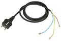 Cable; power supply; KZWP7/7; CEE 7/7 straight plug; 1,5m; black; 3 cores; 0,75mm2; 10A; PVC; round; stranded; CCA
