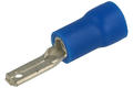 Connector; 2,8x0,8mm; flat male; insulated; KPIM28B; blue; straight; for cable; 1,5÷2,5mm2; tinned; crimped; 1 way; SGE