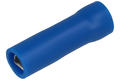 Connector; 2,8x0,8mm; flat female; whole insulated; KPIPF28B; blue; straight; for cable; 1,5÷2,5mm2; tinned; crimped; 1 way; SGE
