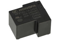 Relay; electromagnetic industrial; HF2150-1A-24DEF; 24V; DC; SPST NO; 30A; PCB trough hole; Hongfa; RoHS