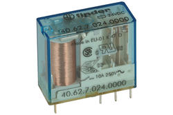 Relay; electromagnetic miniature; 40.62.7.024.0000; 24V; DC; DPDT; 10A; 250V AC; for socket; Finder; RoHS