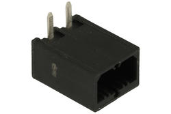 Terminal block; pluggable; 0225-3602; 2 ways; R=3,50mm; 11,35mm; 8A; 300V; through hole; angled 90°; closed; black; Dinkle; RoHS