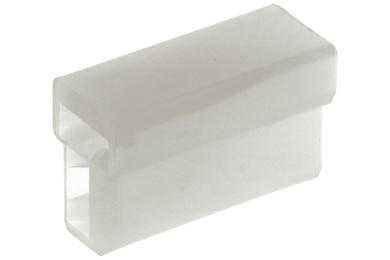 Connector cover; 6,3x0,8mm; flat female; uninsulated; OK-2F; clear; straight; 2 ways