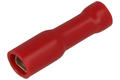 Connector; 2,8x0,8mm; flat female; whole insulated; KPIPF28R1; red; straight; for cable; 0,5÷1,0mm2; tinned; crimped; 1 way; Ninigi