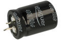 Capacitor; SNAP-IN; electrolytic; 100uF; 400V; LHS; LHS2G101M2230; 20%; fi 22x30mm; 10mm; through-hole (THT); bulk; -25...+105°C; 2000h; Leaguer; RoHS
