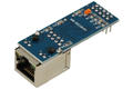 Extension module; Ethernet module ENC28J60; ENC28J60; 3,3V; SPI; pin strips; Ethernet RJ-45; -40...+85°C