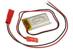 Rechargeable battery; Li-Po; 601730; 3,7V; 250mAh; 6x17x30mm; PCM protection; connector + socket 2,54*2pins; AKYGA
