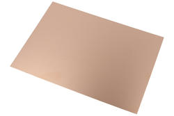 Laminate; unilateral copper; 145x200mm; FR4; 35um; 1mm; copper