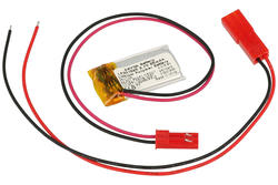 Rechargeable battery; Li-Po; 301525; 3,7V; 85mAh; 3x15x25mm; PCM protection; connector + socket 2,54*2pins; AKYGA; RoHS