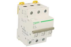 Isolation switch; modular; A9S65391; OFF-ON; 100A; 415V AC; DIN rail mounted; 3 ways; screw; ON-0FF; Schneider Electric; RoHS