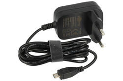 Power Supply; Charger; plug; W-CUSB-B-WK; 5V DC; 1A; 5W; microUSB; 90÷264V AC; with cable; Goobay; RoHS