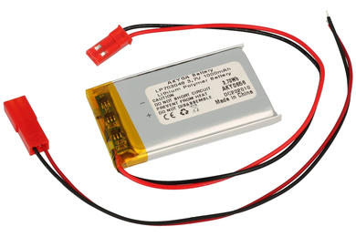 Rechargeable battery; Li-Po; 703048; 3,7V; 1000mAh; 7x30x48mm; PCM protection; connector + socket 2,54*2pins; AKYGA; RoHS