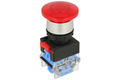 Switch; safety; push button; LAS0-A3Y-11M/R; ON-(OFF)+OFF-(ON); mushroom; 2 ways; red; no backlight; momentary; screw; 10A; 500V AC; Onpow