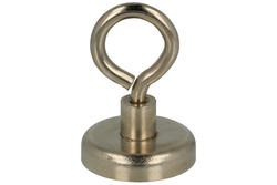 Magnet; cylindrical with the ear; MzU32; 32mm; 8,5mm; Neodymium; lifting 25kg