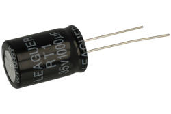 Capacitor; electrolytic; 1000uF; 35V; TK; RT11V102M1321; fi 13x21mm; 5mm; through-hole (THT); bulk; Leaguer; RoHS
