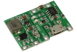 Extension module; Buffer power supply, charger (li-ion); TP4056+; 4,5÷5,5 V; 5÷9V; 1000mA; microUSB socket
