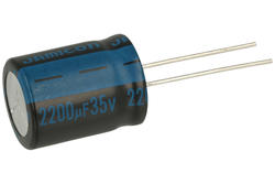 Kondensator; elektrolityczny; 2200uF; 35V; TK; JTK228M035S1GMM20L; fi 16x20mm; 7,5mm; przewlekany (THT); luzem; Jamicon; RoHS