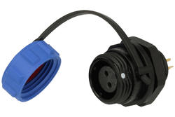 Socket; SP1112/S2-C; 2 ways; solder; 1,0mm2; 4-6,5mm; SP11; for panel; IP68; 5A; 180V; Weipu; RoHS