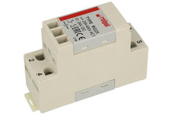 Relay; instalation; electromagnetic industrial; RG25-3022-28-1024; 24V; DC; DPST NO; 25A; 400V AC; 25A; 28V DC; DIN rail type; Relpol