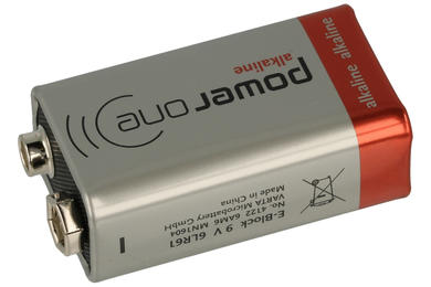 Battery; alkaline; 6LR61 6F22 9V; 9V; 550mAh; 16,5x25,5x48,5mm; VARTA Power One; 9V 6F22 6LR61