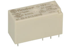 Przekaźnik; elektromagnetyczny miniaturowy; 41.52.9.012.0010; 12V; DC; 2 styki przełączne; 8A; 250V AC; do druku (PCB); do gniazda; Finder; RoHS