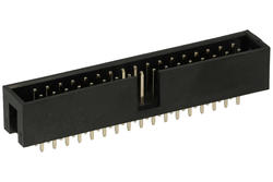 Plug; IDC; BH34-S; 34 ways; 2x17; straight; 2,54mm; gold plated; through hole; Connectar; RoHS